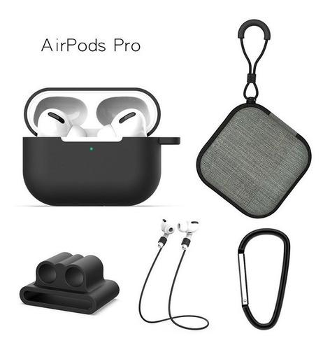 Case Estuche Funda Protector Apple AirPods Pro - Kit 5 En 1