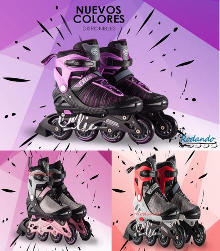 Patines Rollers In Line Ollie - Negro/ Azul- Delivery