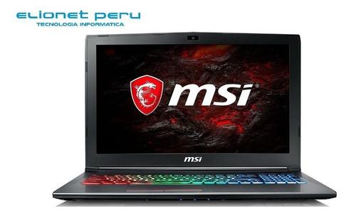 Laptop Msi Gf62 I7 8va 16gb 1tb+256ssd 15.6fhd 6gb1060m W10