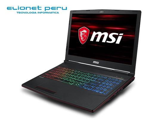Laptop Msi Gp63 I7 8va 16gb 1tb+256ssd 15.6fhd 6gb1060m