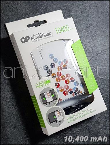 A64 Cargador Portable Power Bank 10400 Mah Gp Celular Tablet