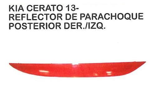 Reflector Faro Parachoque Posterior Kia Cerato 2013 -2016