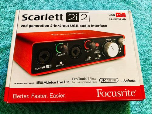 Interfaz De Audio Focusrite Scarlett 2i2