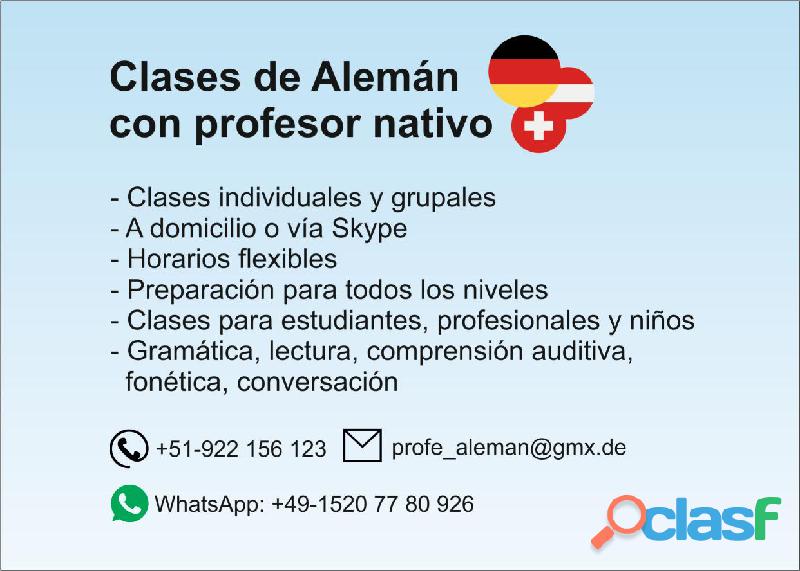 Clases de alemán con profesor nativo