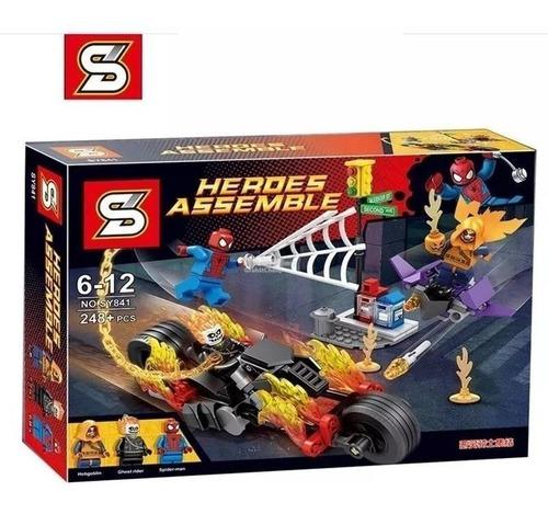 Bloques Armables Spiderman Vs Gosth Rider 248 Pcs Sy Niños