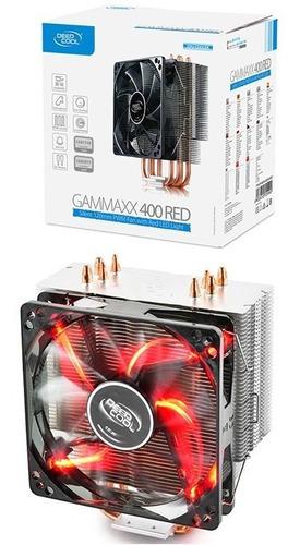 Cooler Gammax 400 Red Led Para Todo Tipo De Procesador New