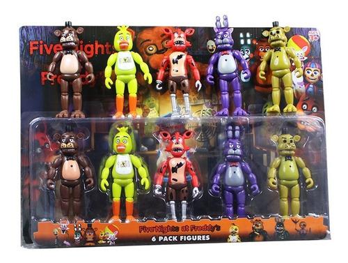 Pack 5 Muñecos Five Nights At Freddy's Figuras Freddy