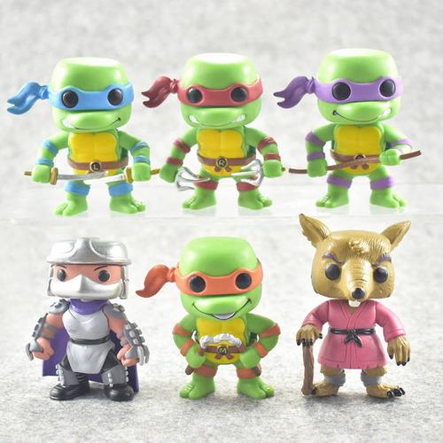 Set De Figuras Tortugas Ninja Splinter Destructor No Funko