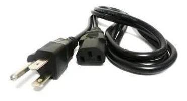 Cable De Poder Para Computadora/monitor Cpu - Negro