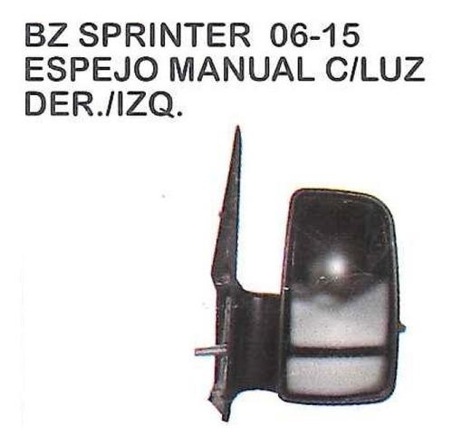 Espejo Manual Con Luz Mercedes Benz Sprinter 2006 - 2015