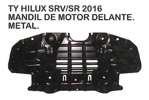 Mandil De Motor Delantero Metal Toyota Hilux 2016 - 2020