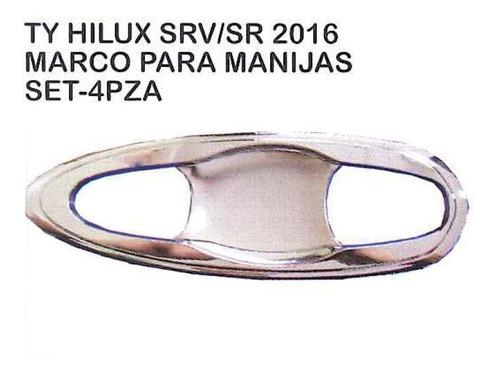 Marco Para Manijas Set 4pza Toyota Hilux 2016 - 2020