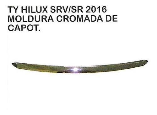 Moldura Cromada De Capot Toyota Hilux 2016 - 2020