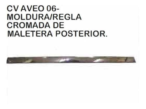 Moldura Cromada Maletera Posterior Chevrolet Aveo 2006-2014