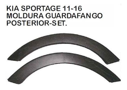 Moldura Guardafango Posterior Set Kia Sportage 2011 - 2016