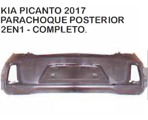 Parachoque Posterior 2 En 1 Completo Kia Picanto 2017