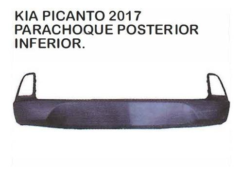 Parachoque Posterior Inferior Kia Picanto 2017