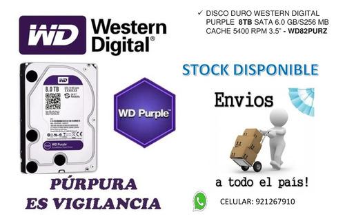 Disco Duro Purpura 8tb - Western Digital Wd82purz - Comsitec