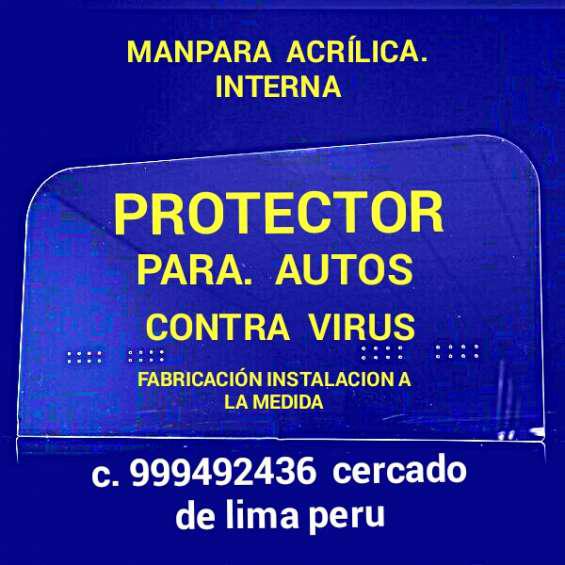 Protector para autos contra virus fabricación instalacion