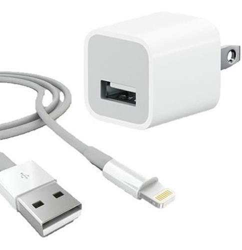 Cargador iPhone Xs/5 /6s-7-8plus + Cable Usb Apple Lightning