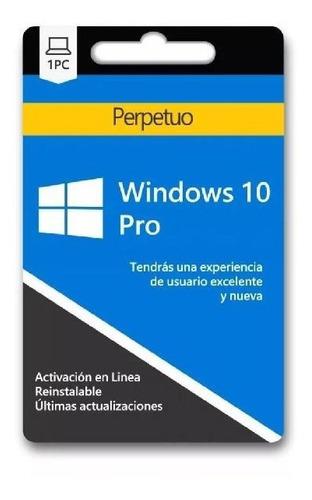 Licencia Original De Windows 10 Pro- |32-64| Bits Permanente