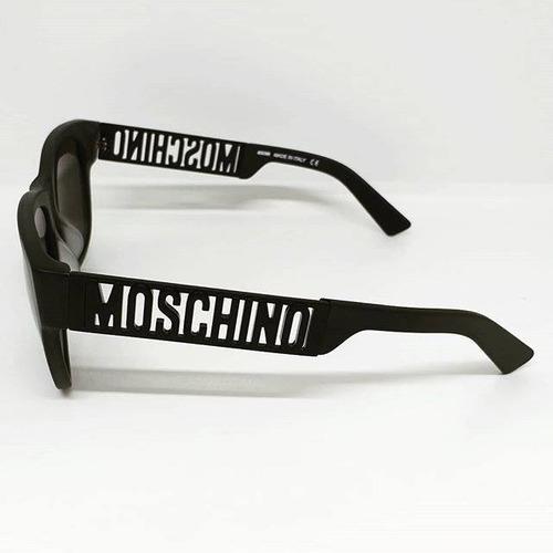 Moschino Mo806s02 Cuadrada Fashion Negro 55mm Logo Metal