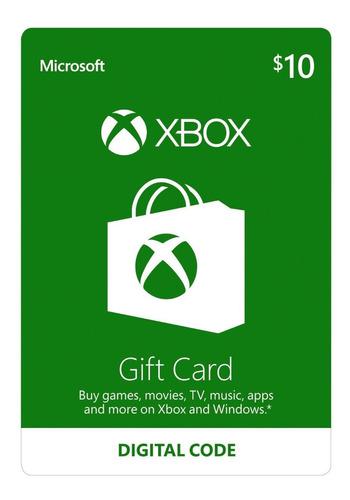 Tarjeta Microsoft Xbox Gift Card 10$ Helpcomputer