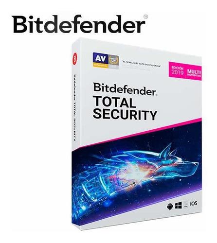 Antivirus Bitdefender Total Security 5 Pcs 2020 1 Año