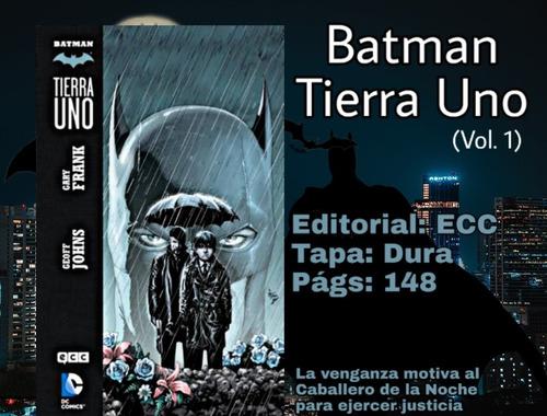 Batman Tierra Uno. Ecc Cómics. Tapa Dura