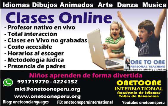 Clases online centro especializado en niños en Lima