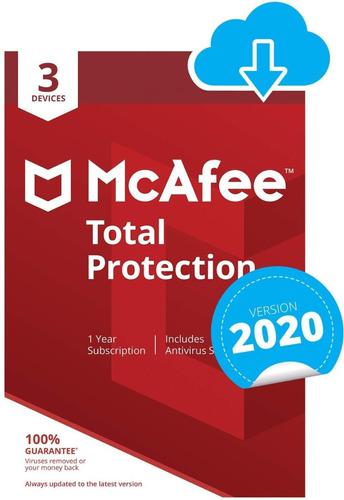 Licencia Original Mcafee Total Protection 2020 3 Pc 10 Años
