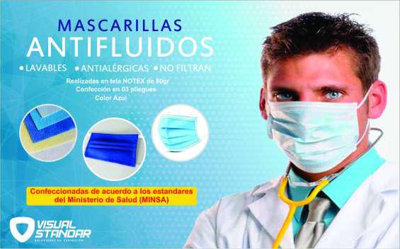 Mascarillas antifluidos en Lima