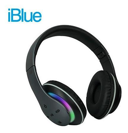 Audifono C/microf. Iblue Live Led Bluetooth/fm Dark Grey