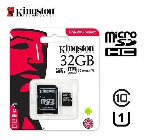 Tarjeta Micro Sd 32gb Y Adaptador Kingston