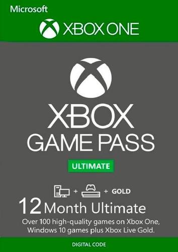 Xbox Game Pass Ultimate 1 Año Xbox One / Pc Codigo Digital