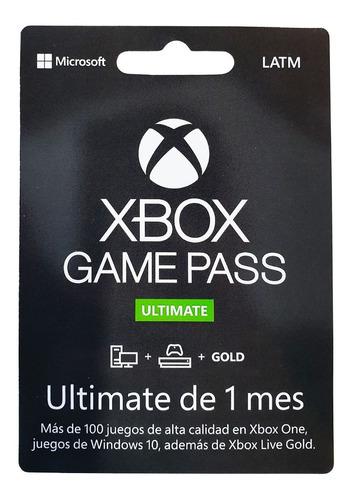 Xbox Game Pass Ultimate 1 Mes Xbox One / Pc Codigo Digital