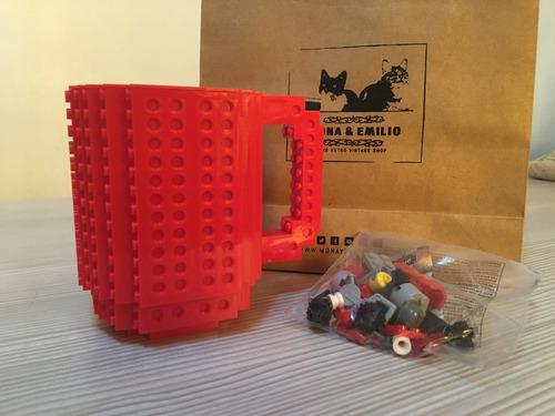 Taza Diseño Lego Bloques Para Armar Regalo Café Oficina