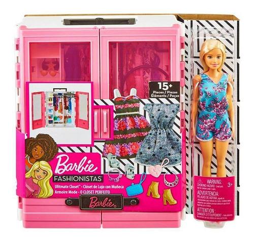 Barbie Closet De Lujo Fashionista Con Muñeca 100% Original