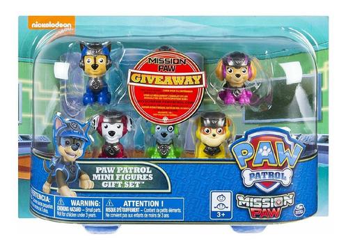 Paw Patrol Mission Paw - Mini Figures Gift Set - 6 Pack