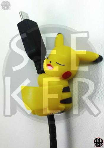 Pikachu - Protector De Cables Pokemon (usb - Cargador)