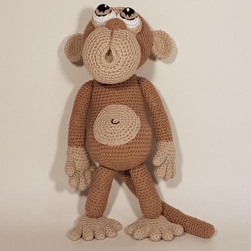 Tito El Mono - Muñeco Apego Crochet Amigurumi