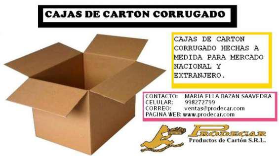 Cajas de cartón corrugado en Lima