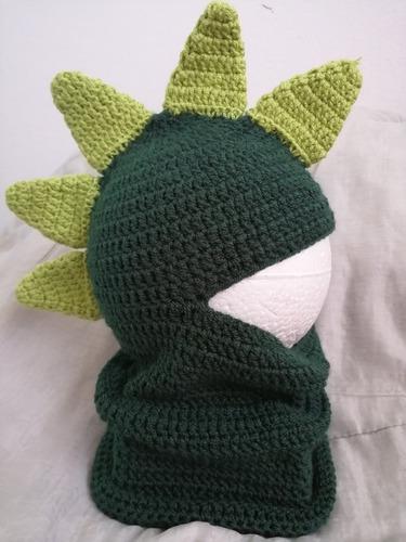 Gorro Con Cuello Tejido Para Bebés Crochet Talla De 0 A 12
