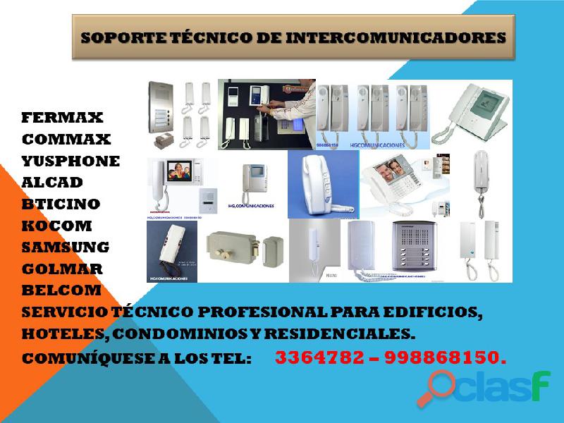 SERVICIO TECNICO DE INTERCOMUNICADORES 998868150