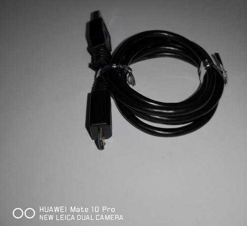 Cable Usb V8 - 1 Metro - Resistente - Negro