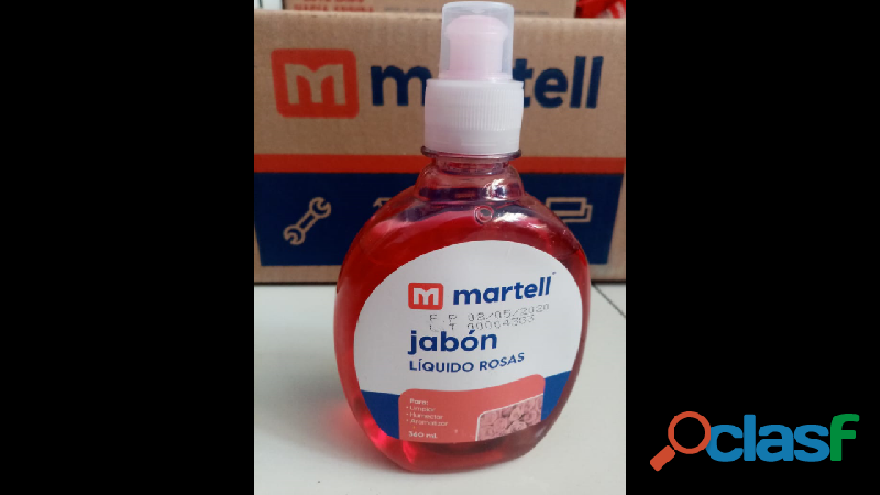 Jabon liquido antibacterial martel 360ml
