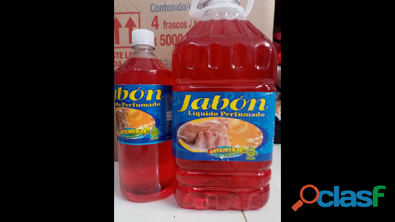 Jabon liquido perfumado 1 litro y galon de 3.5