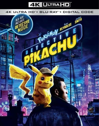 Blu Ray Pokémon: Detective Pikachu 2d - 4k - Stock - Nuevo