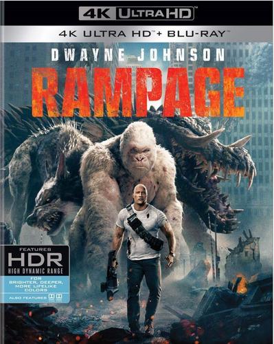Blu Ray Rampage: Devastación 2d - 4k - Stock- Nuevo-