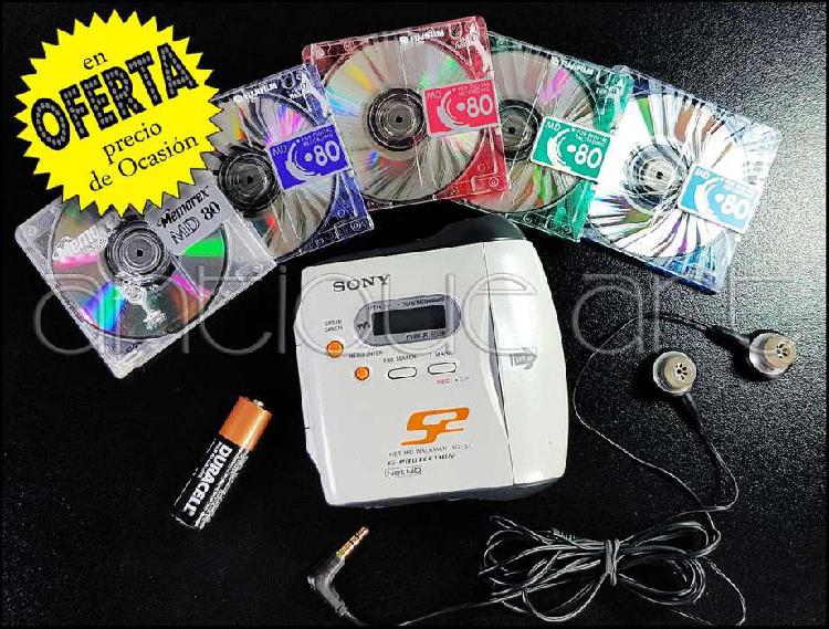 A64 Sony Walkman Md Mz-s1 Minidisc Grabador Reproductor Pc